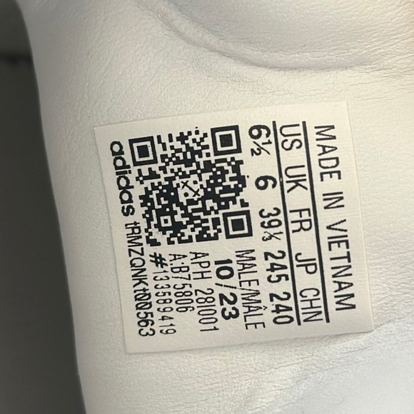 NWT Adidas Unisex Black and White Samba OG Sneaker Unisex Shoe Men 6.5/Women 7.5 - Picture 4 of 13